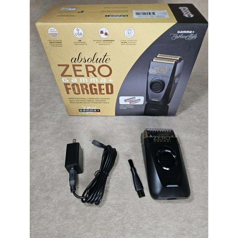 Gamma+ Absolute Zero Professional Foil Shaver with Retractable Trimmer GPAZFF